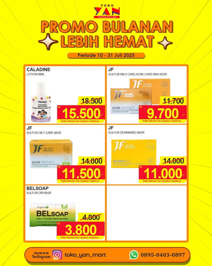 π’ PROMO BULAN JULY LEBIH HEMAT 8 1 2