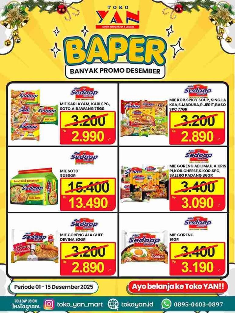 Promo akhir tahun Toko Yan